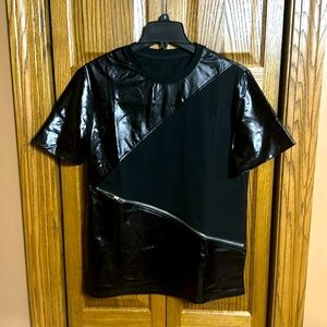 Men’s SHEIN Metallic Black T-Shirt - Small